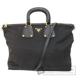 Prada logo handbag nylon